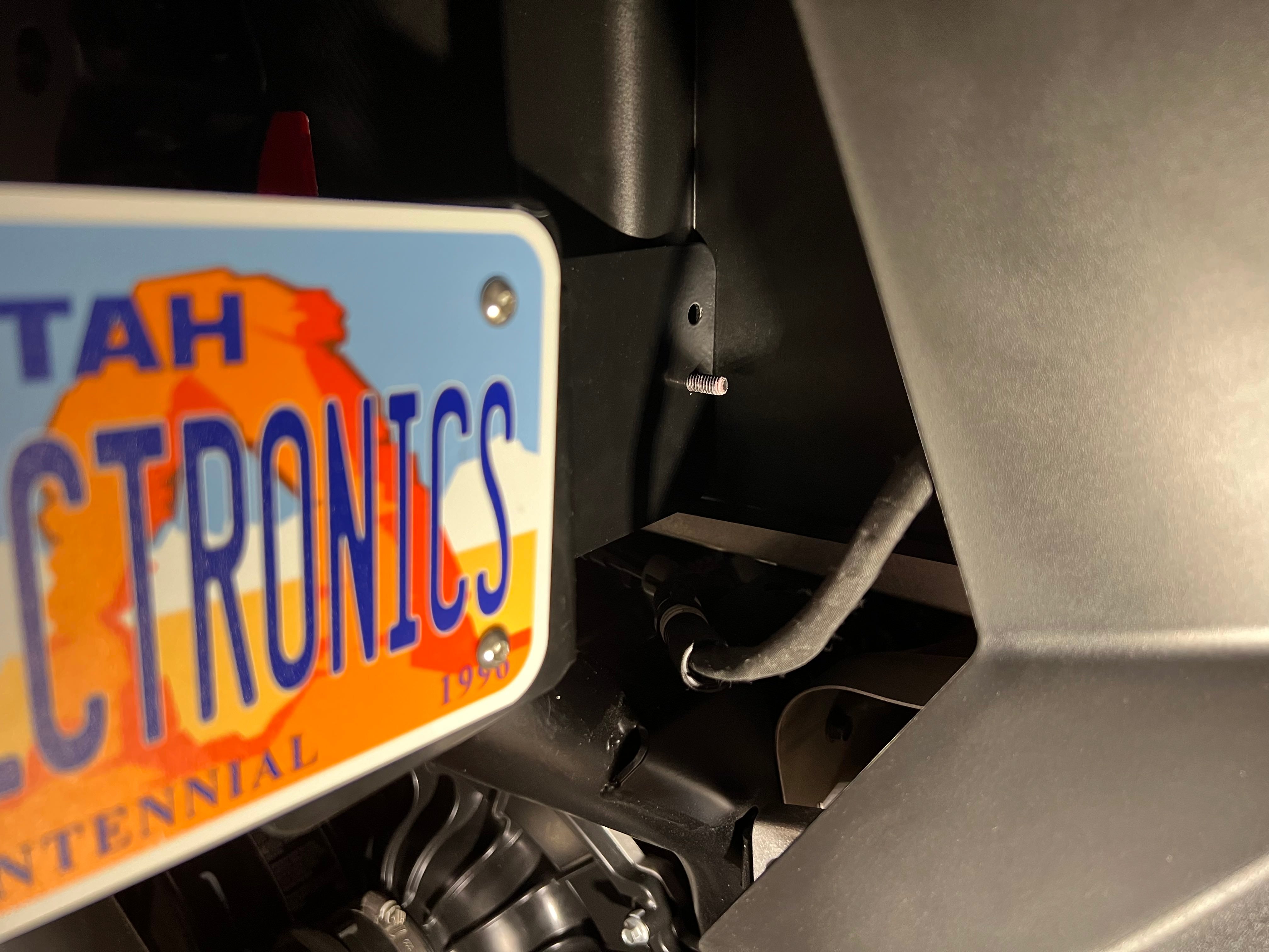 Polaris Pro XP & Turbo R Side Mount License Plate Bracket