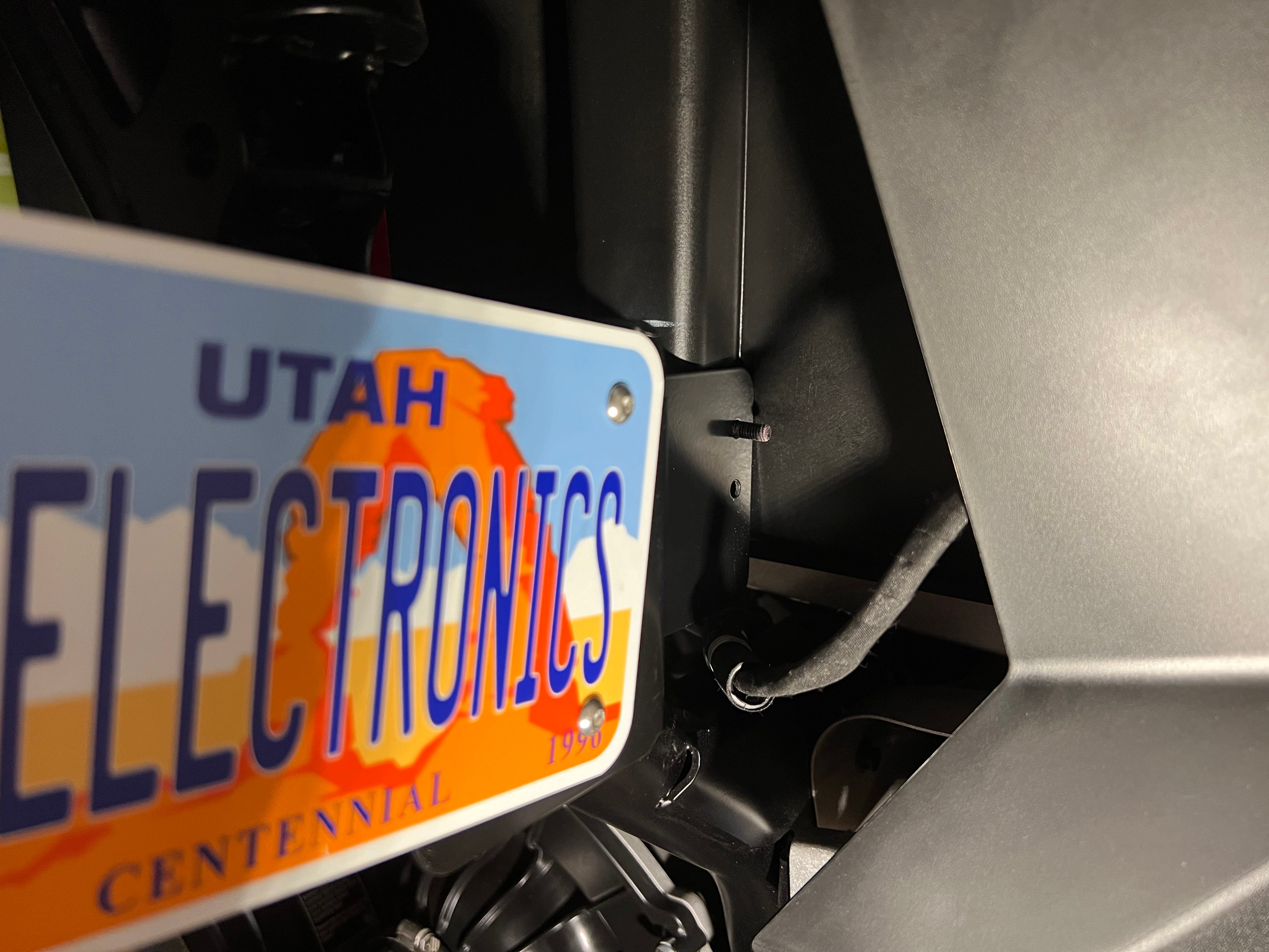 Polaris Pro XP & Turbo R Side Mount License Plate Bracket