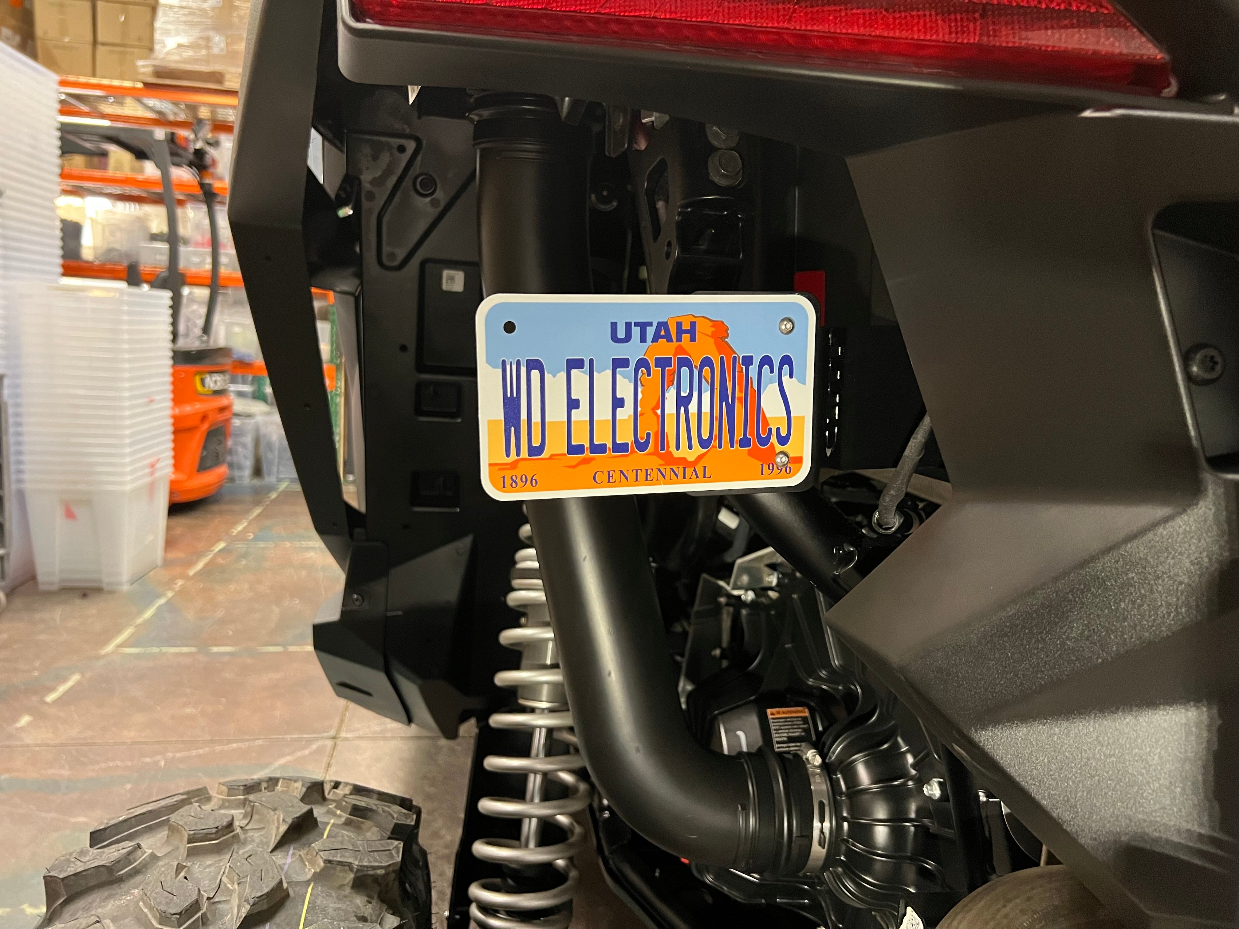 Polaris Pro XP & Turbo R Side Mount License Plate Bracket