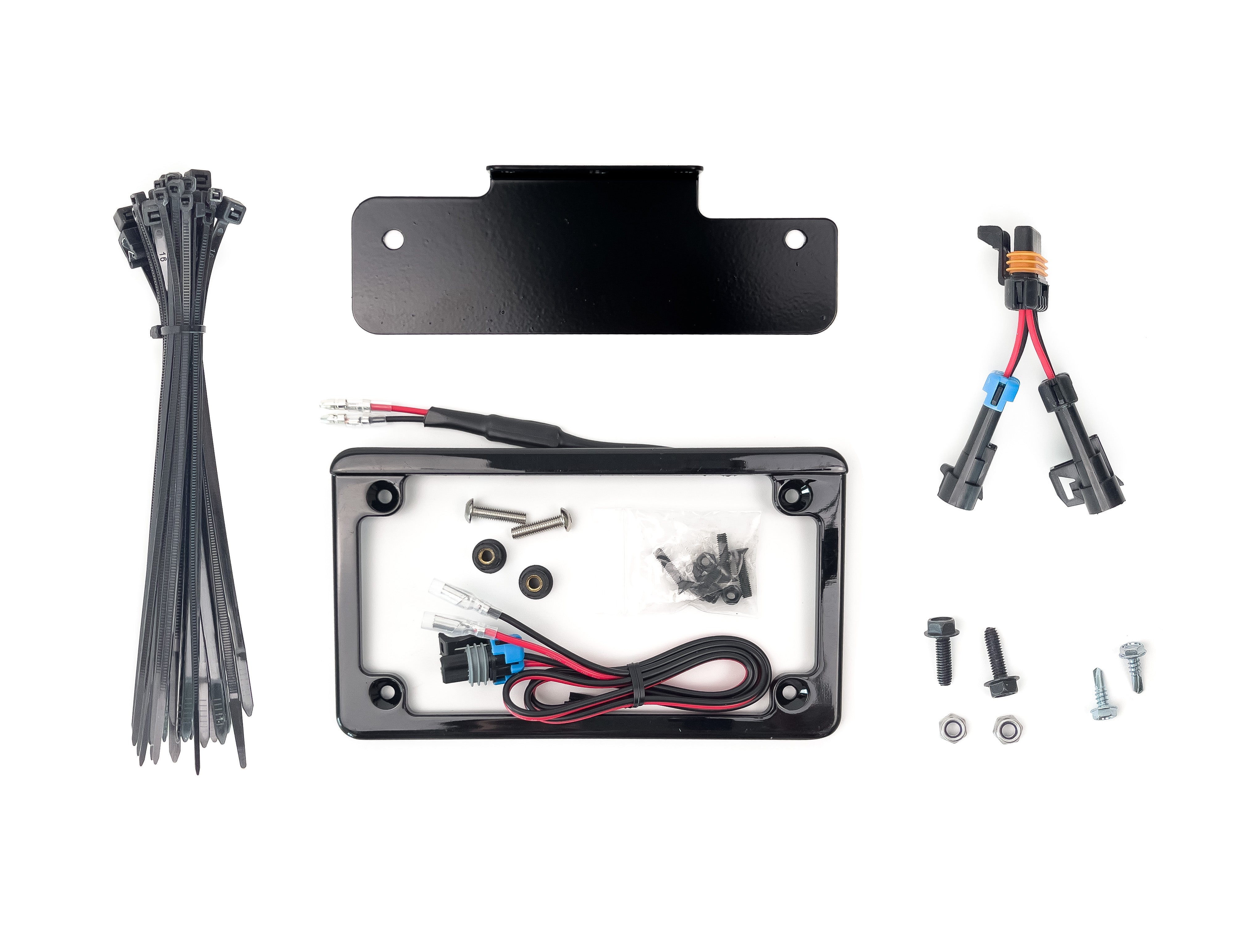 Integrated License Plate Frame Kit with Bracket