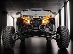 Accent lights installed on 2018+ Can Am Maverick X3 street-legal kit