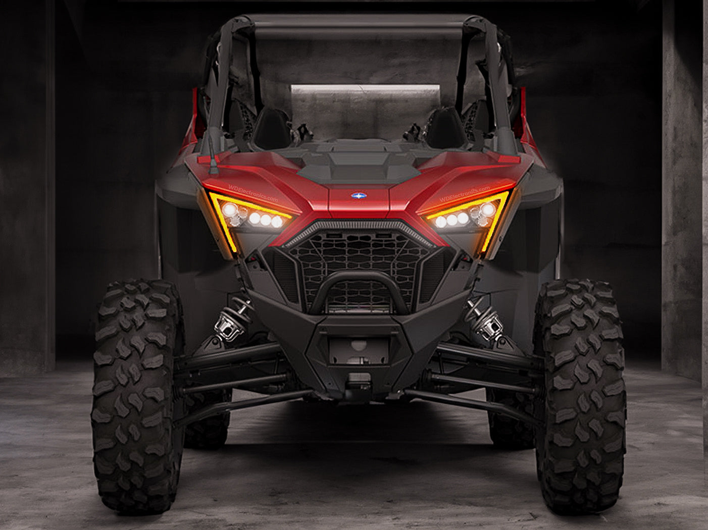 Polaris Pro R Accessories New Polaris RZR PRO XP 4 LED Front Bumper Accent Light Center Grill Li - Pazoma Rzr Pro R Accessories - Foto 8