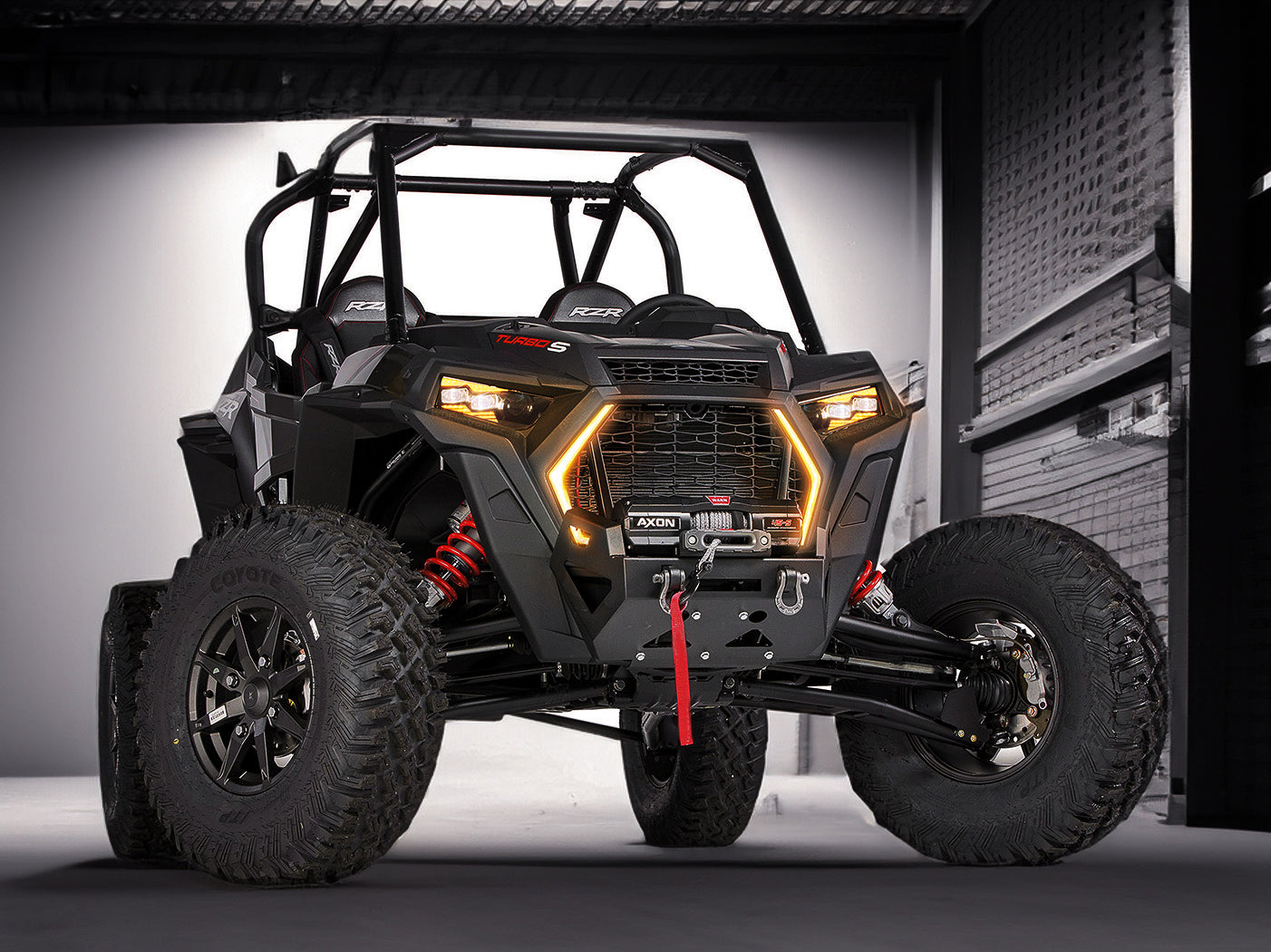 2018 - 2022 Polaris RZR Turbo S - COMBO: Replacement Headlights + Fangs