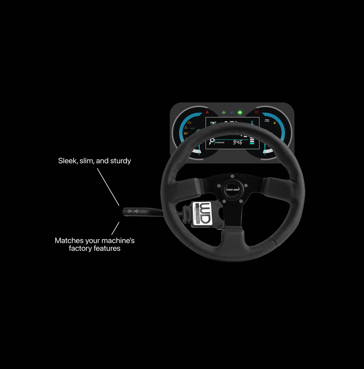 Column-mounted turn signal lever