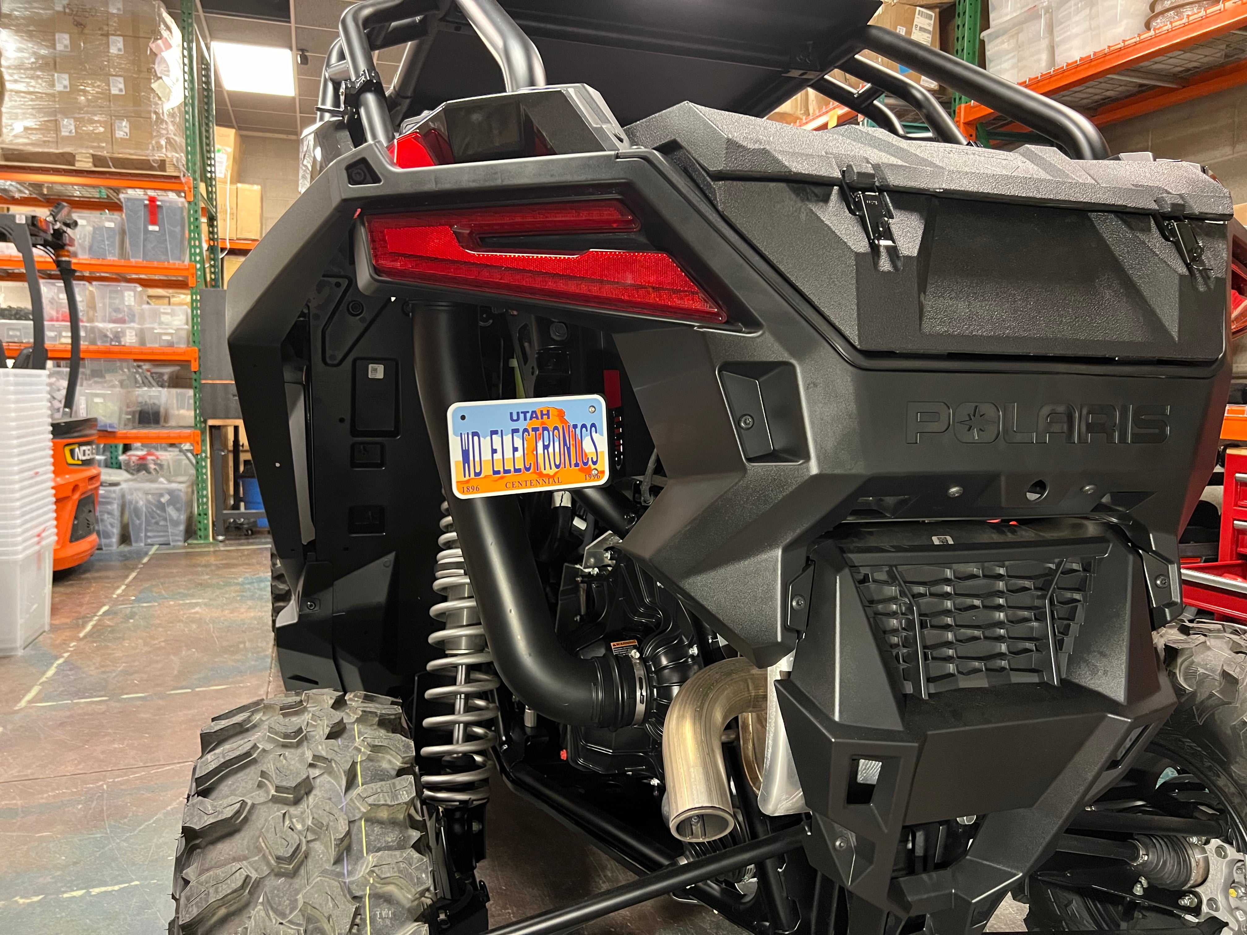 Polaris Pro XP & Turbo R Side Mount License Plate Bracket
