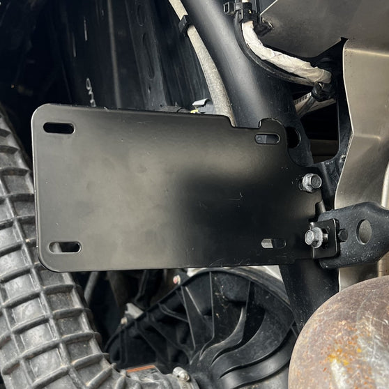 RZR XP 1000 chassis License Plate Bracket Side Mount