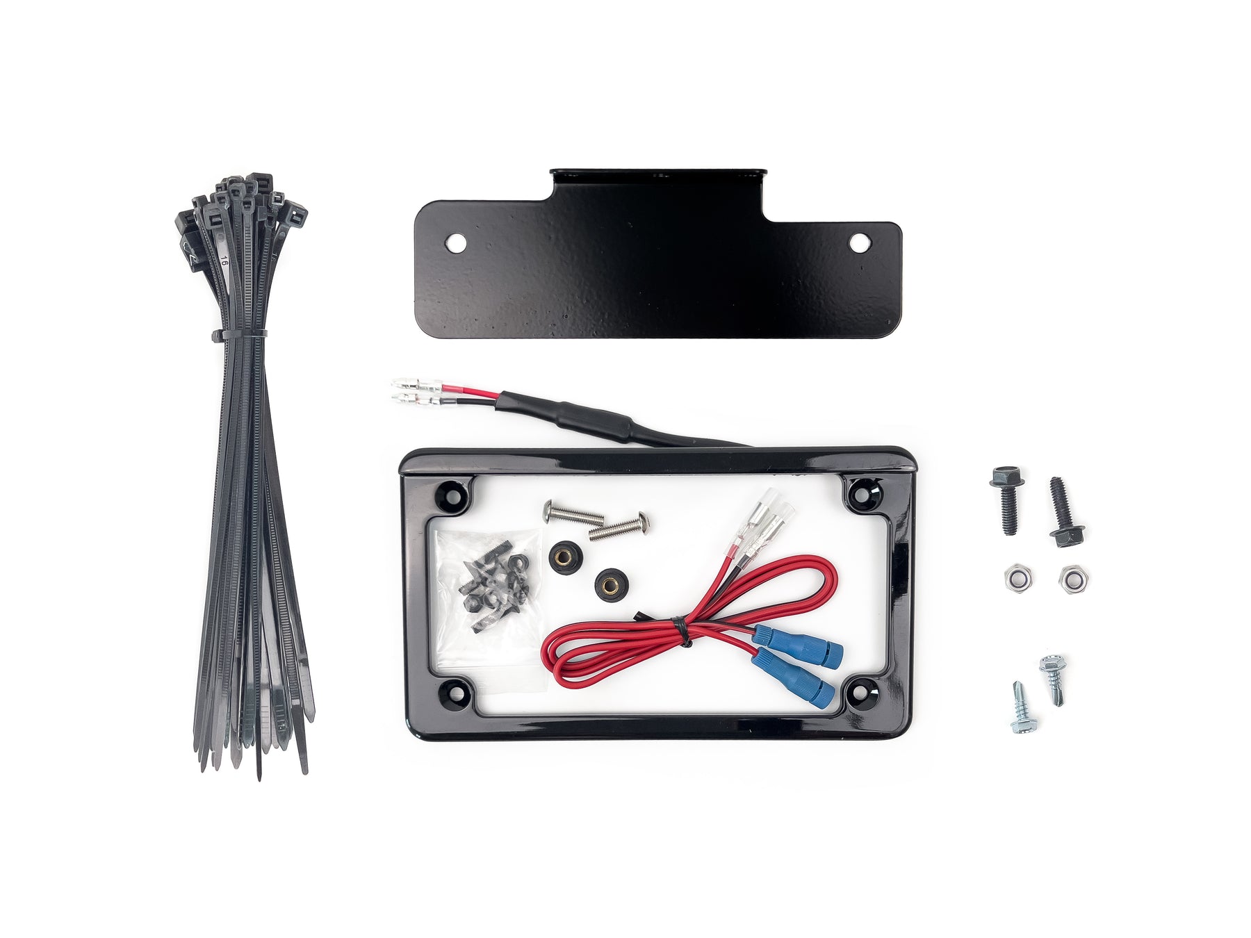 Integrated License Plate Frame Kit with Bracket