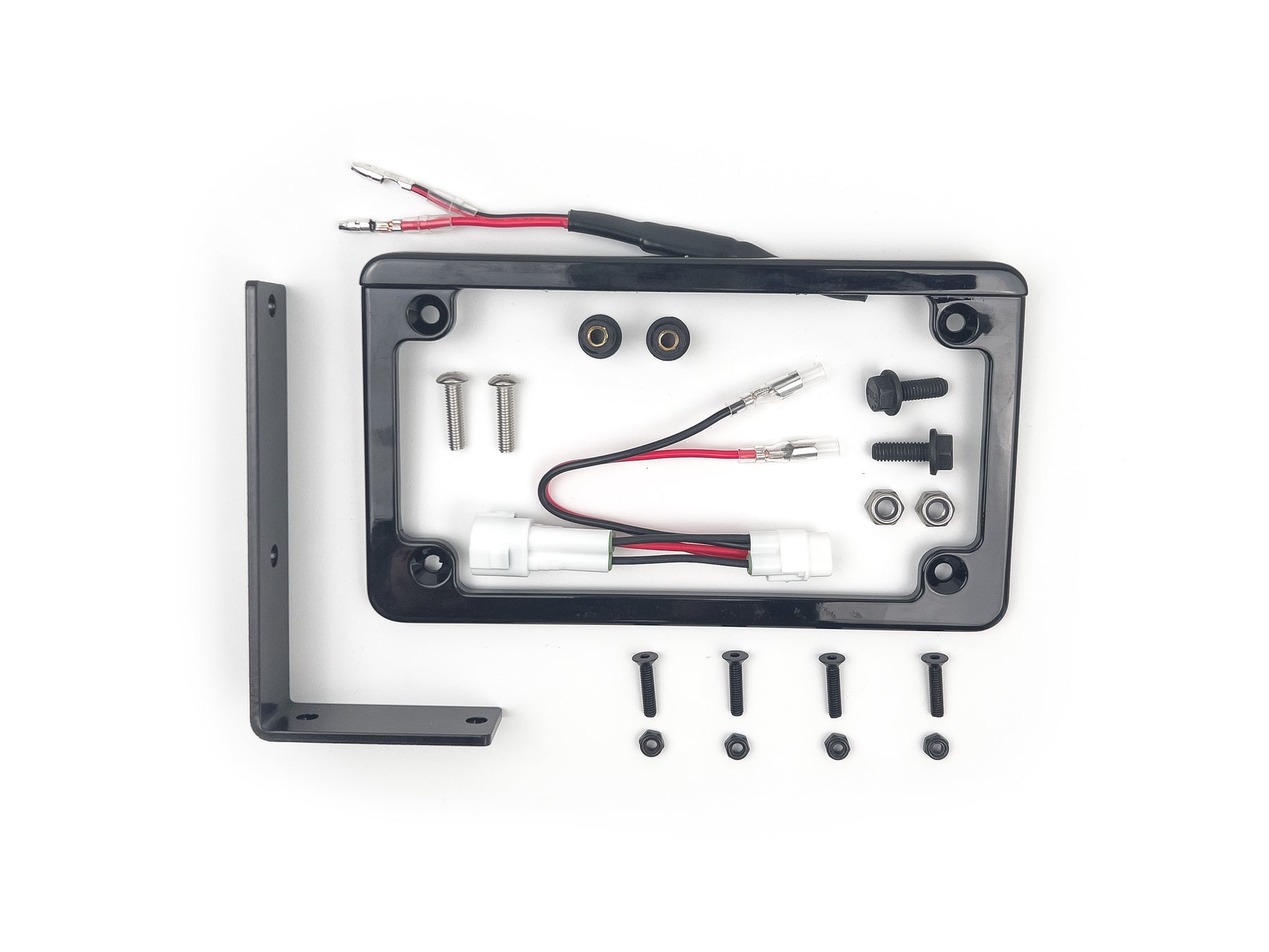 Integrated License Plate Frame Kit with Bracket