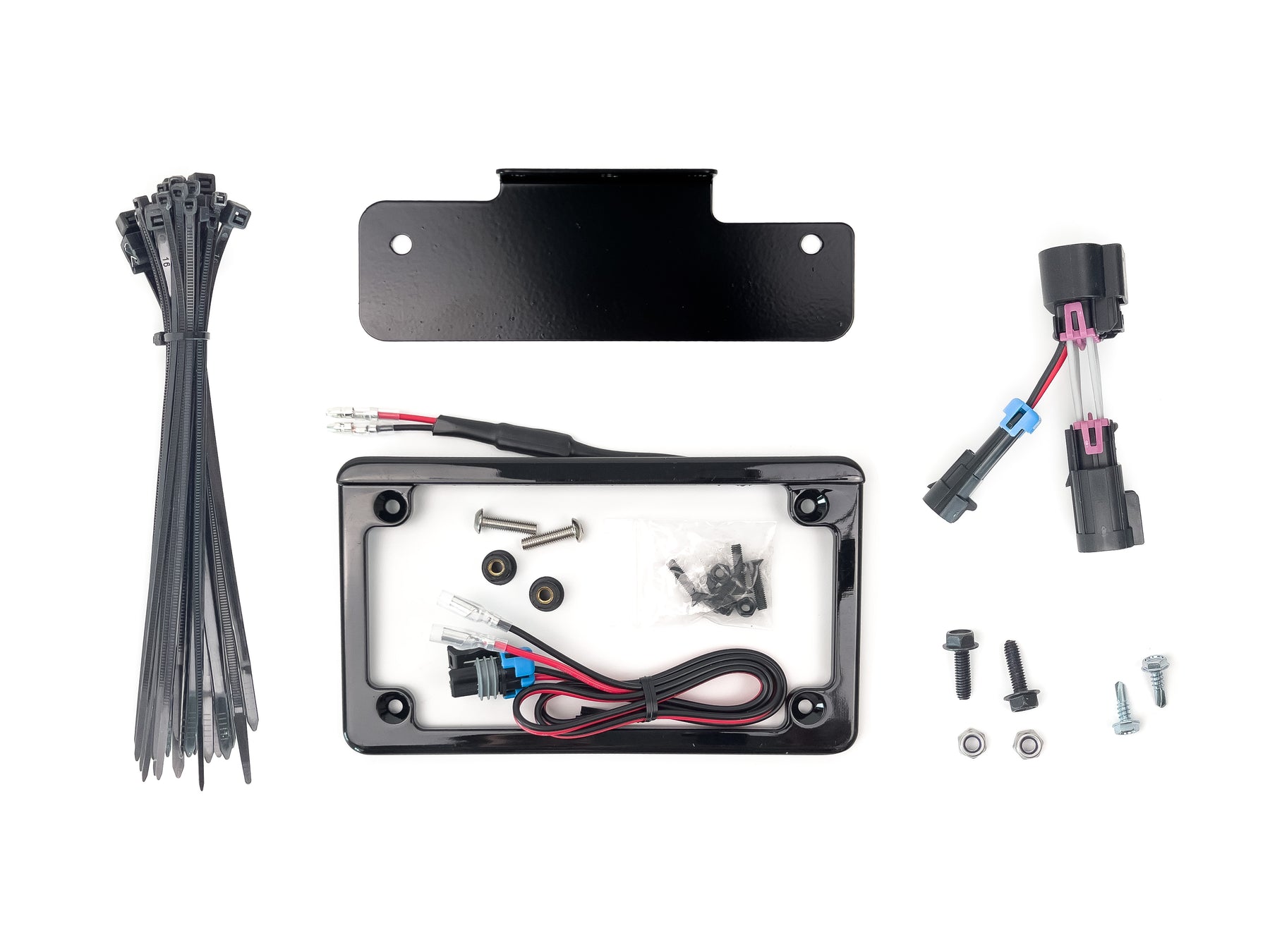 Integrated License Plate Frame Kit with Bracket