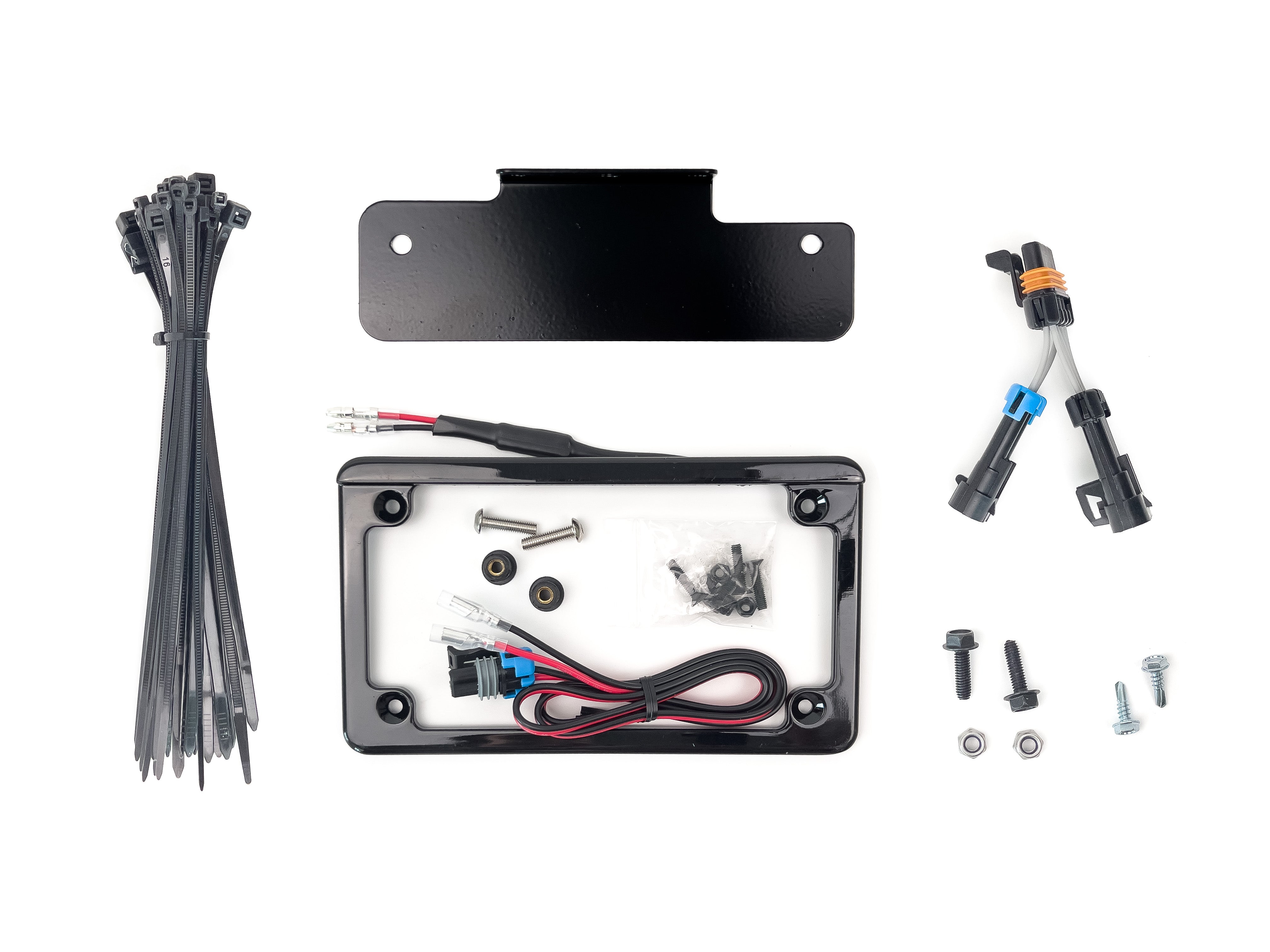 Integrated License Plate Frame Kit with Bracket