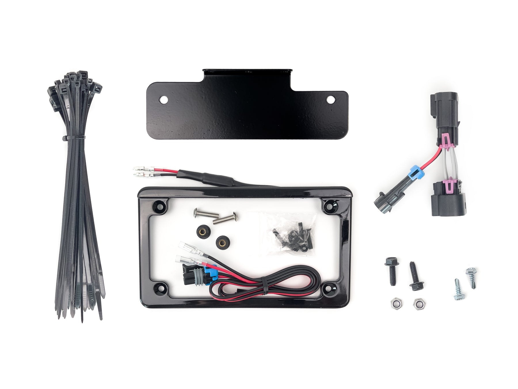 Integrated License Plate Frame Kit with Bracket