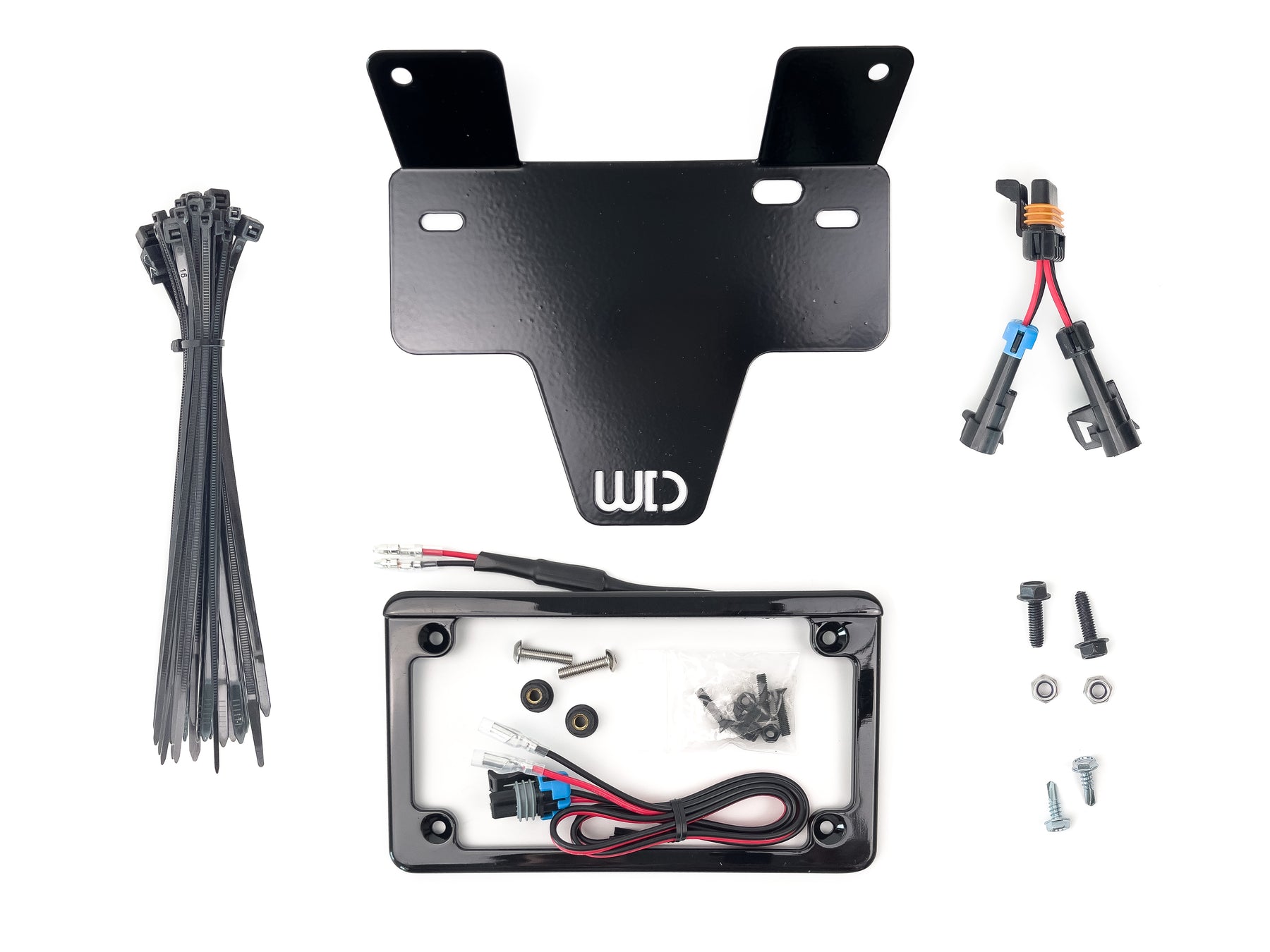 Integrated License Plate Frame Kit with Bracket