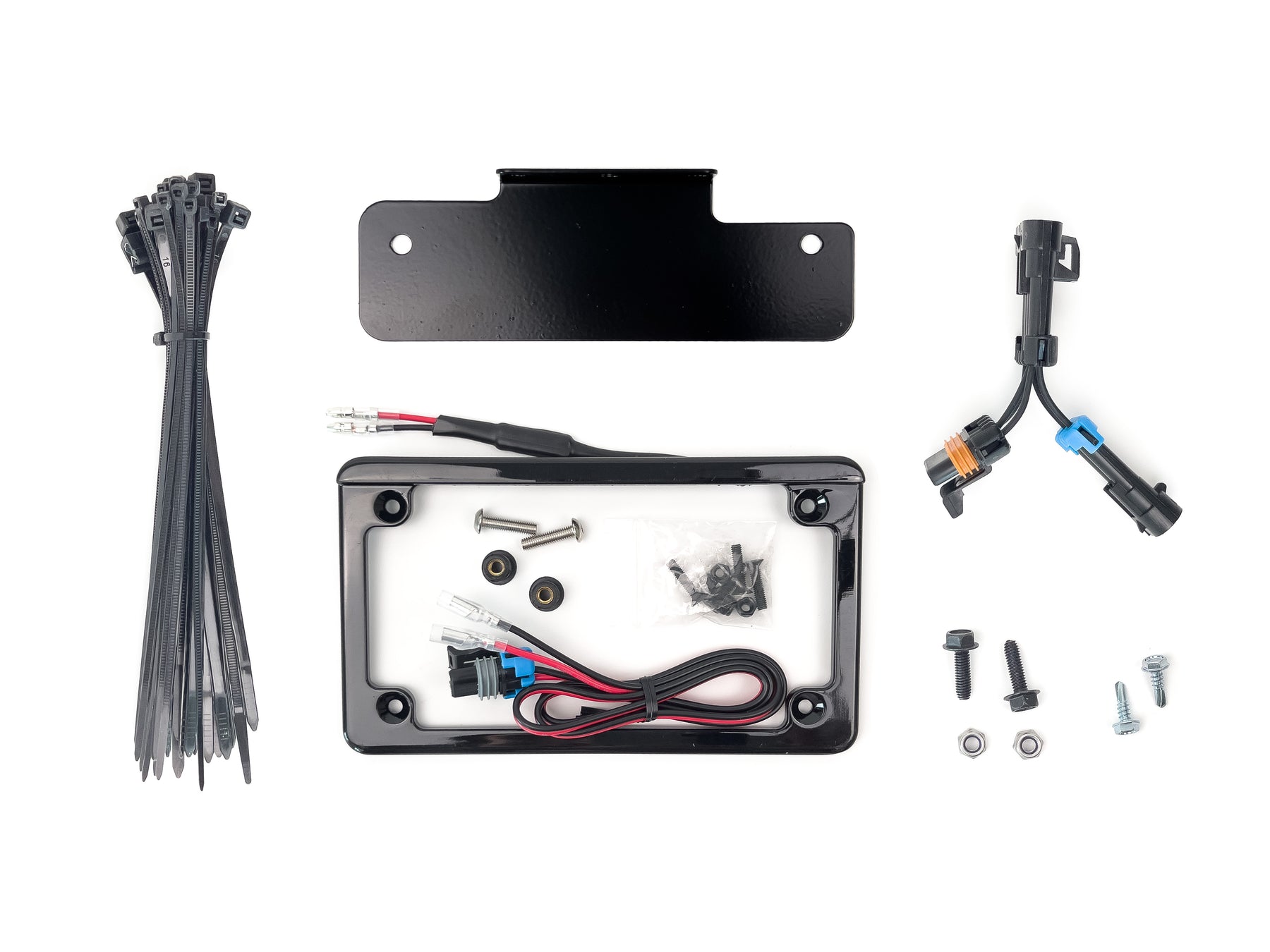 Integrated License Plate Frame Kit with Bracket