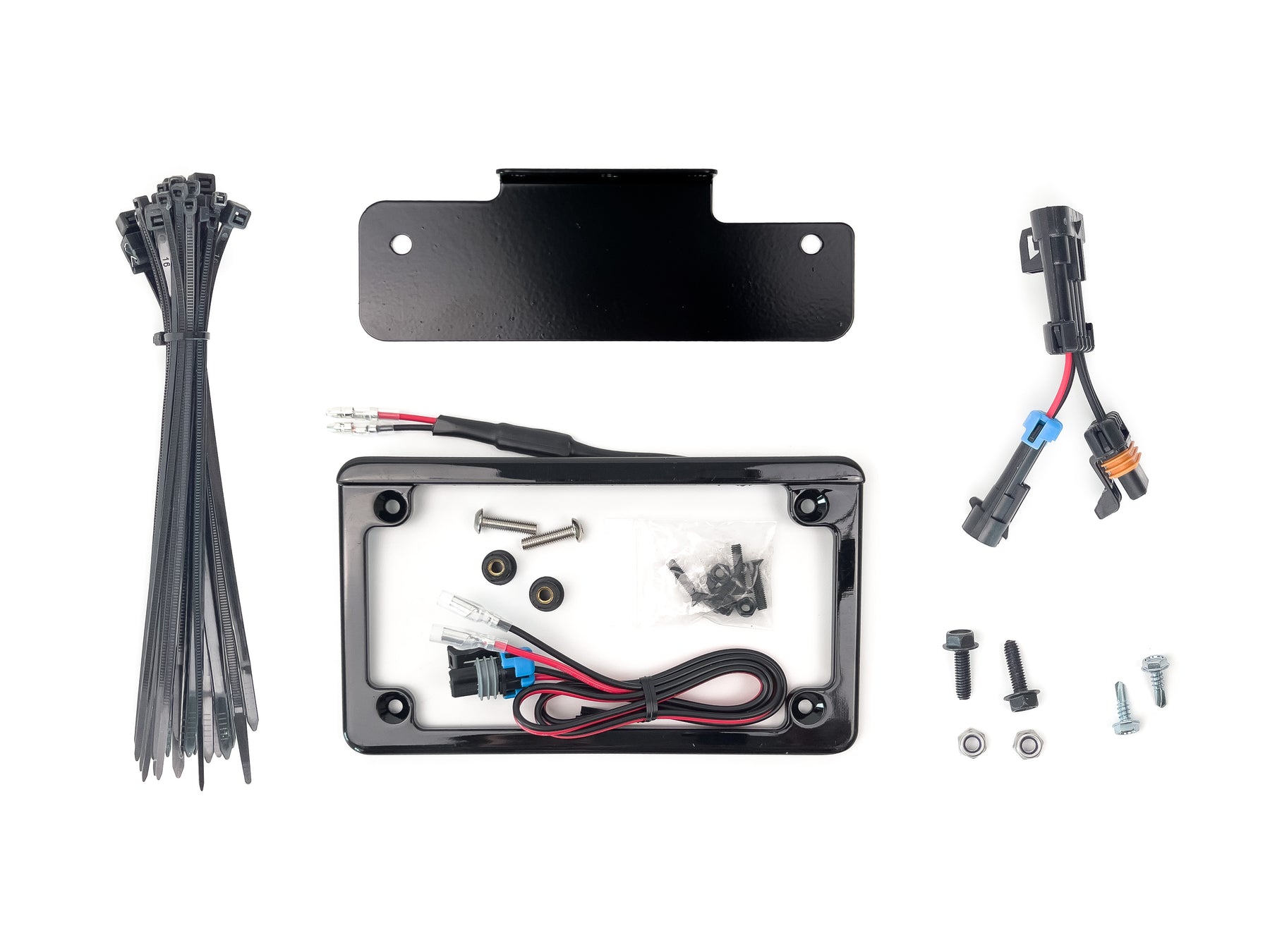 Integrated License Plate Frame Kit with Bracket
