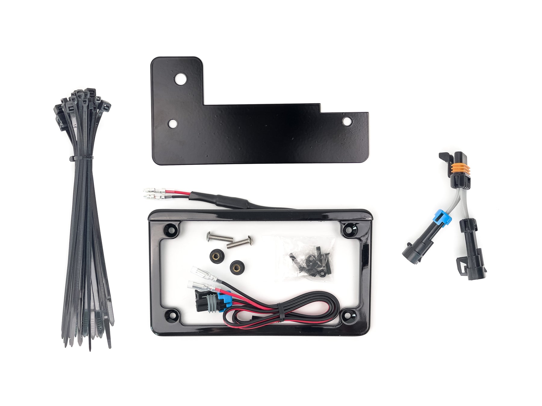 Integrated License Plate Frame Kit with Bracket