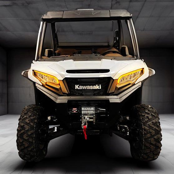 Sequential LED turn signal light strips for the 2024+ Kawasaki Ridge street legal kit