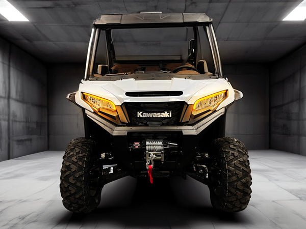 Sequential LED turn signal light strips for the 2024+ Kawasaki Ridge street legal kit