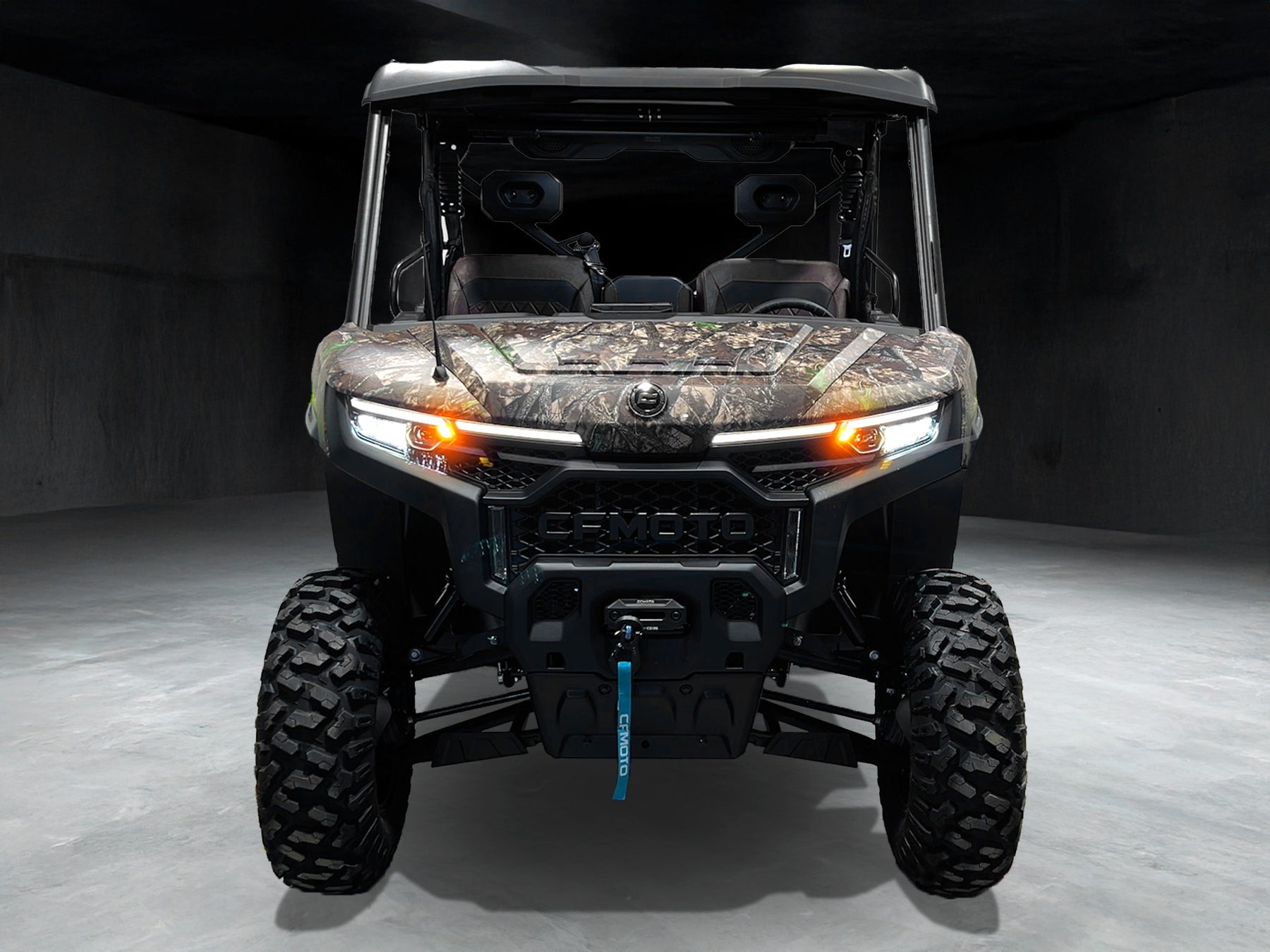 Street-legal kit integrated into the factory headlight housing with OEM-style wiring connectors