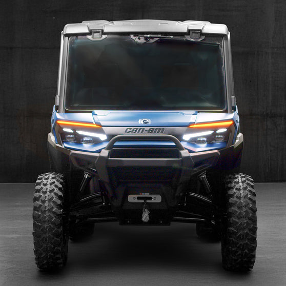 Sequential LED turn signal close-up for Can-Am Defender HD11