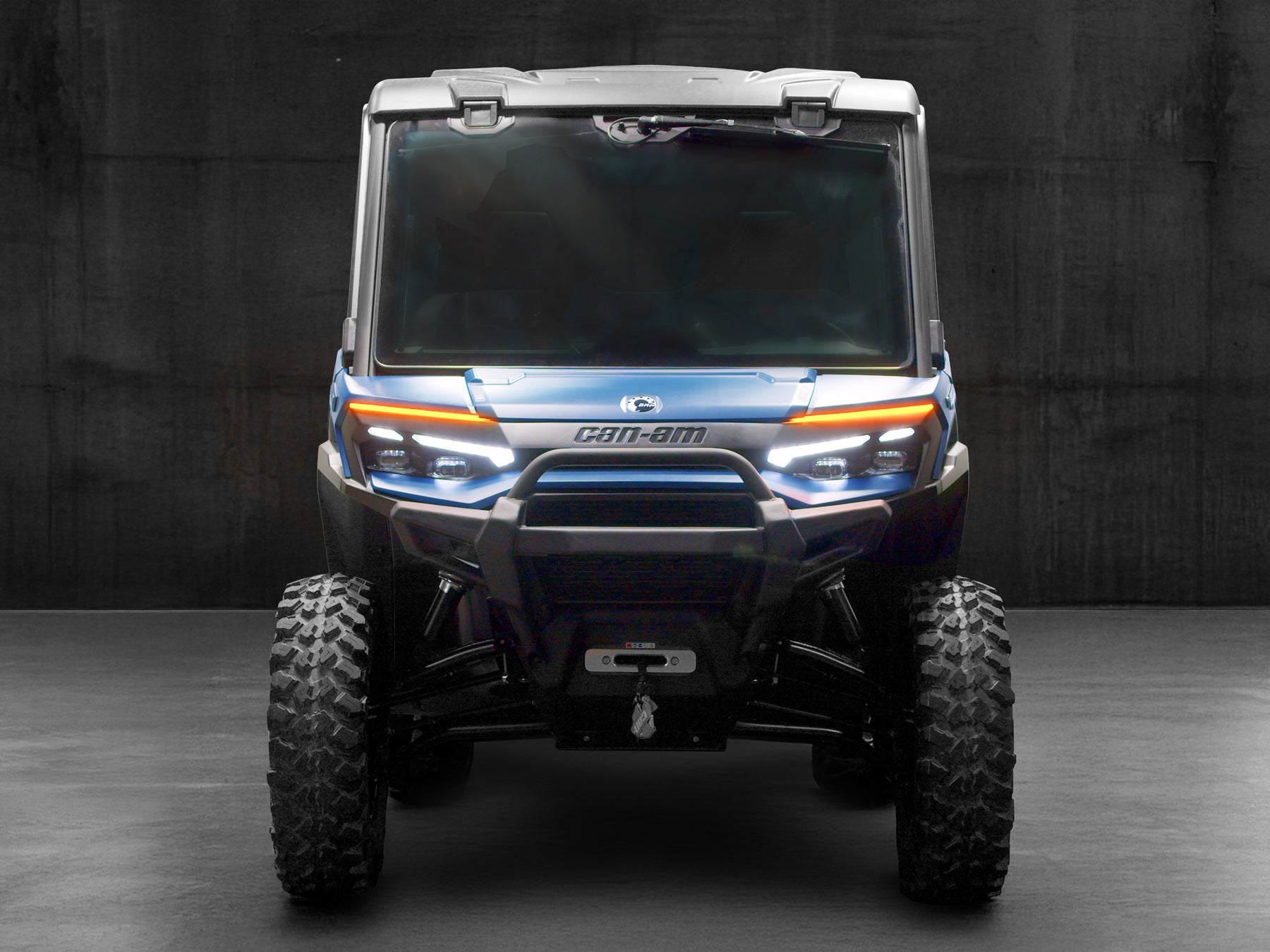 Sequential LED turn signal close-up for Can-Am Defender HD11
