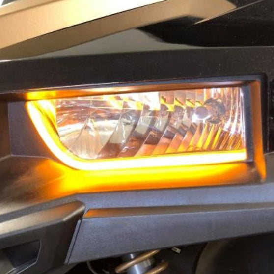 Sequential LED strip turn signals illuminated on 2018+ Polaris General