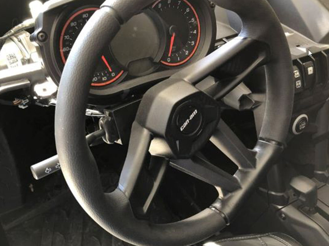 Turn signal switch included in the 2018+ Can Am Maverick X3 street-legal kit