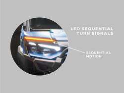 Front sequential LED turn signal strip on Can-Am Defender HD11