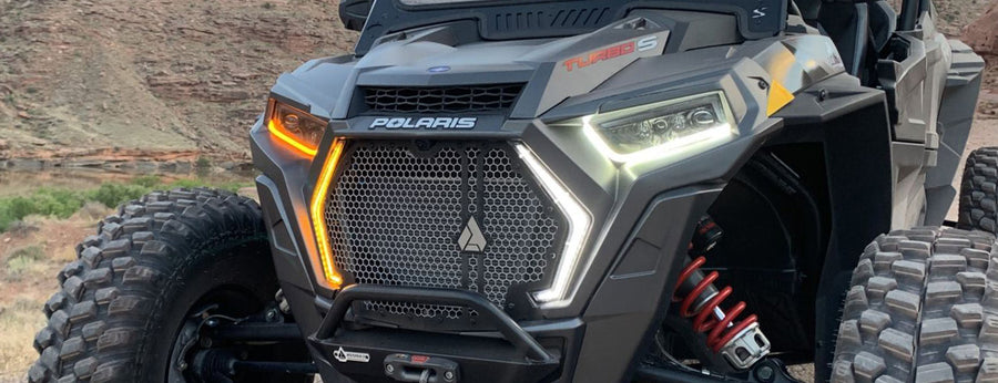 WD Electronics turn signal kit installed on a side-by-side